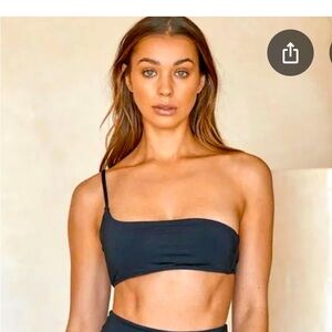 Monday Swimwear Black Sicily Swim Bikini Top, new with tags!